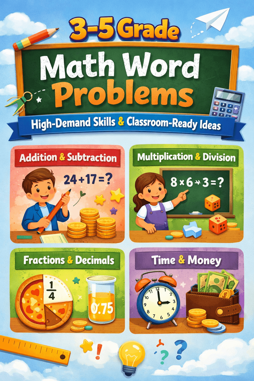 3-5 grade math word problems high-demand skills and classroom-ready ideas
